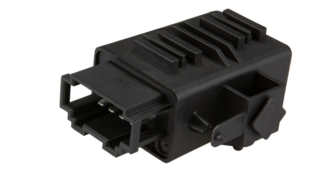 Seat heating control unit closed, a product by helag-electronic Nagold, automotive supplier