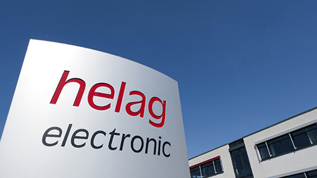 helag electronic Nagold Firmenzentrale Schild